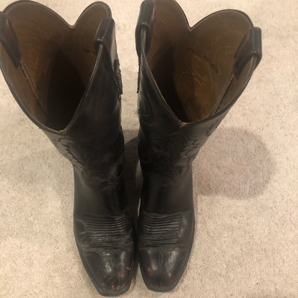 Authentic Lucchese Cowboy Boots (Buffalo Skin)